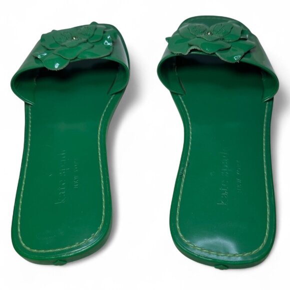 KATE SPADE Santana Slide Sandal, Green Bean, Size 7, NWOB - Picture 4 of 13